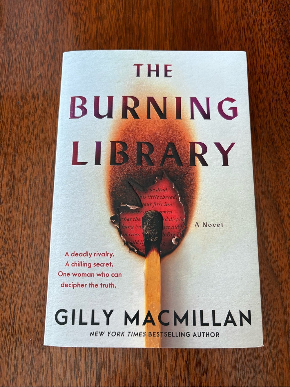 3/$20 The Burning Library by Gilly Macmillan | 2025 First Edition PB Thriller